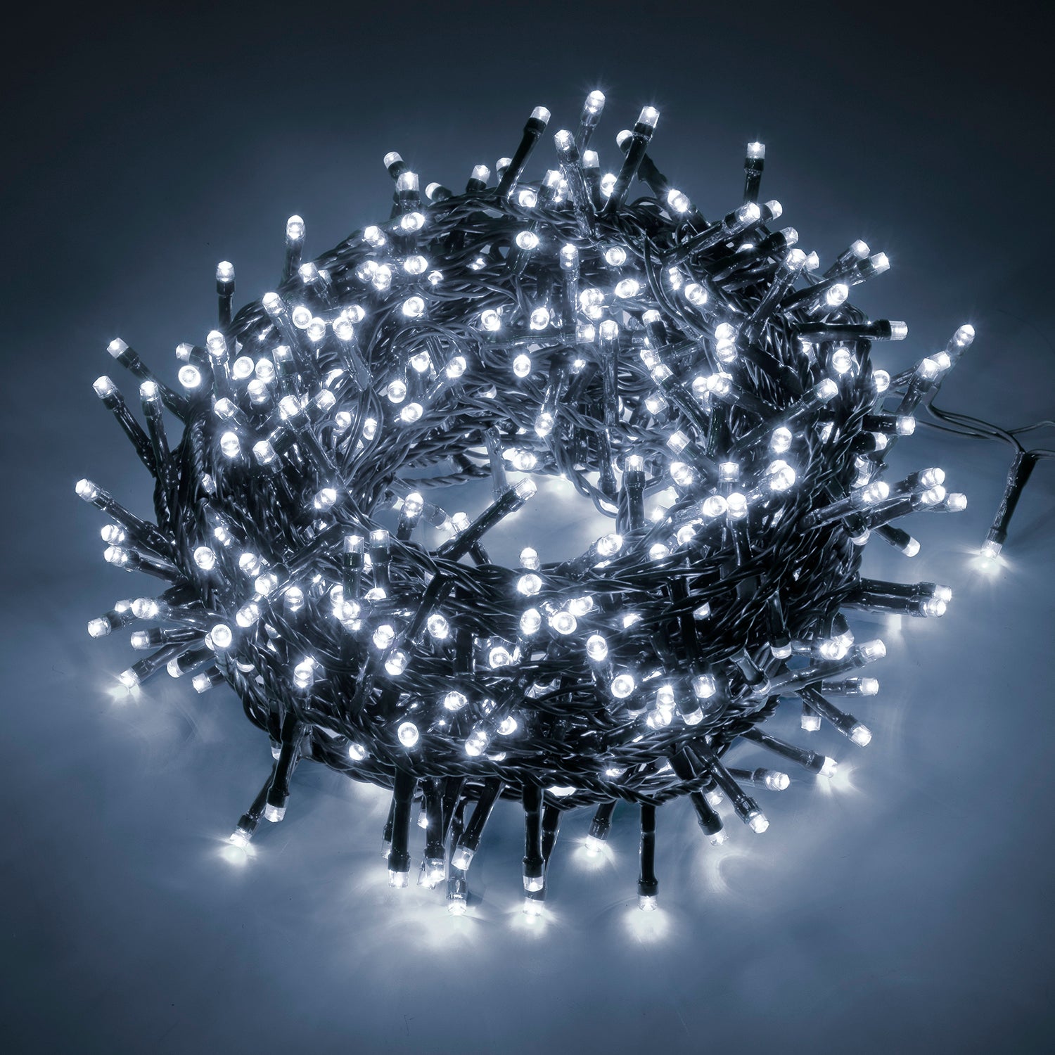 DICTROLUX - Catena Luminosa 500 LED Bianco Freddo 25 metri